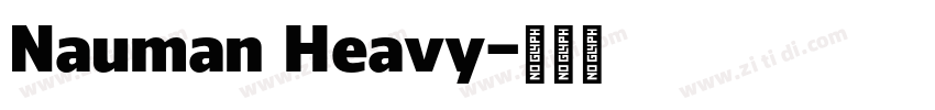 Nauman Heavy字体转换